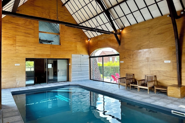 Indoor pool, a heated pool