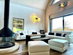 TV, fireplace, ping pong