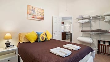 2 bedrooms, iron/ironing board, travel crib, WiFi