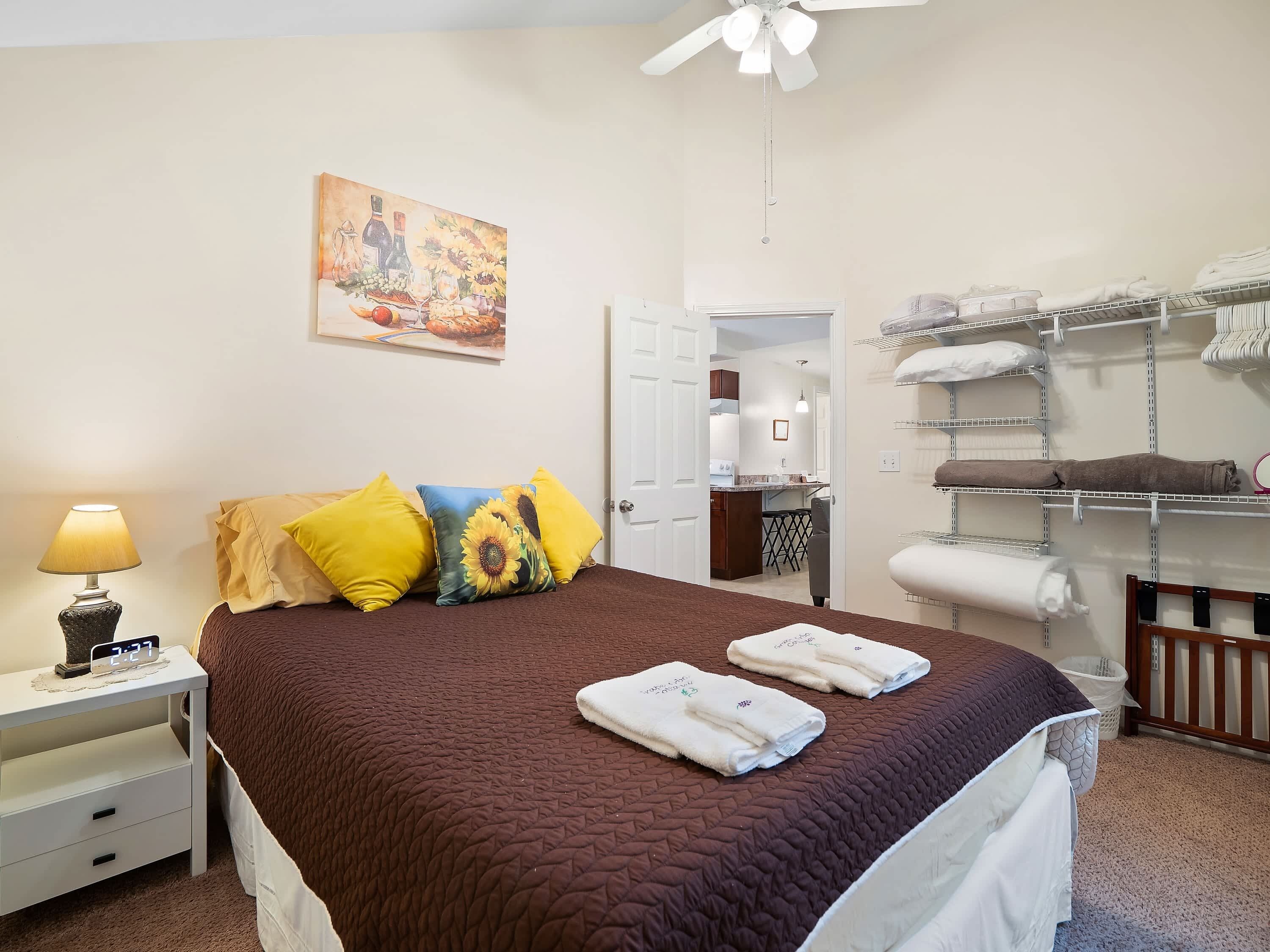 2 bedrooms, iron/ironing board, travel cot, WiFi