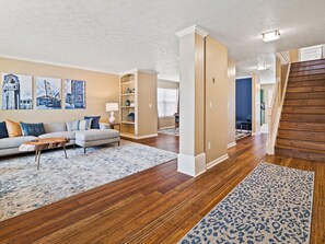 TV, fireplace, offices - ADA-Accessible Home Steps from Cleveland Clinic (Cleveland)