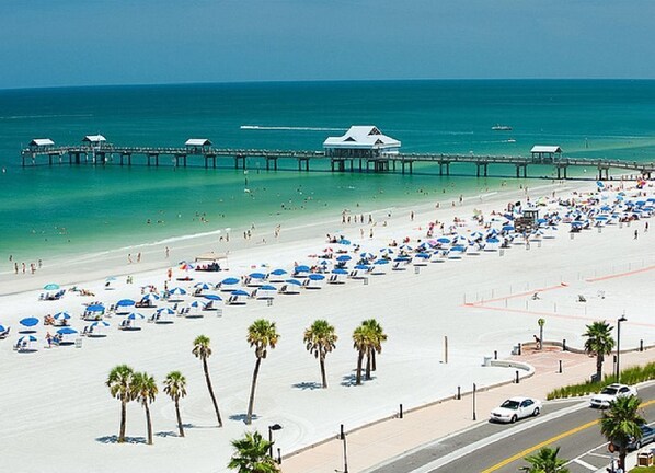 Sun loungers, beach towels