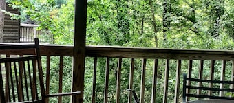 Forest View two bedroom, two bath Harbor North luxury loft cottage with private hot tub o Lake on Ouachita. by RedAwning
