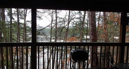 Lake view three bedroom, three bath cottage with private hot tub overlooking Lake Ouachita. by RedAwning