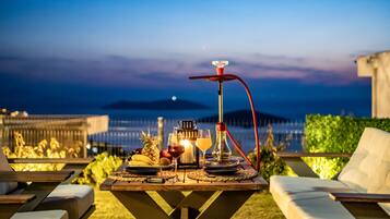 Blick von der Unterkunft