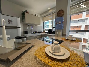 Apartamento exclusivo | Cocina privada | Frigorífico pequeño y microondas