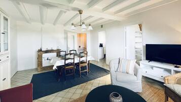 Télévision, cheminée