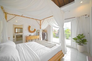 4 slaapkamers, een bureau, gratis wifi, beddengoed