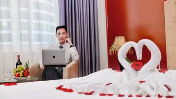 Premium bedding, down duvets, memory-foam beds, minibar