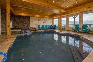 Indoor pool, a heated pool