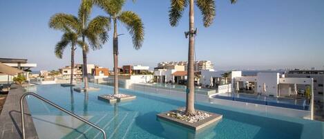 Una piscina climatizada