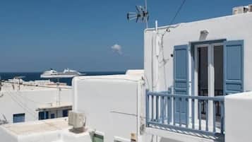 Suite monolocale Superior, vista mare | Insonorizzazione, ferro/asse da stiro, Wi-Fi gratuito
