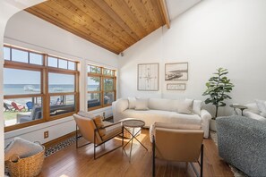 TV connectée, cheminée, livres