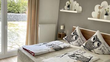 3 Schlafzimmer, BĂŒgeleisen/BĂŒgelbrett, kostenloses WLAN, BettwĂ€sche