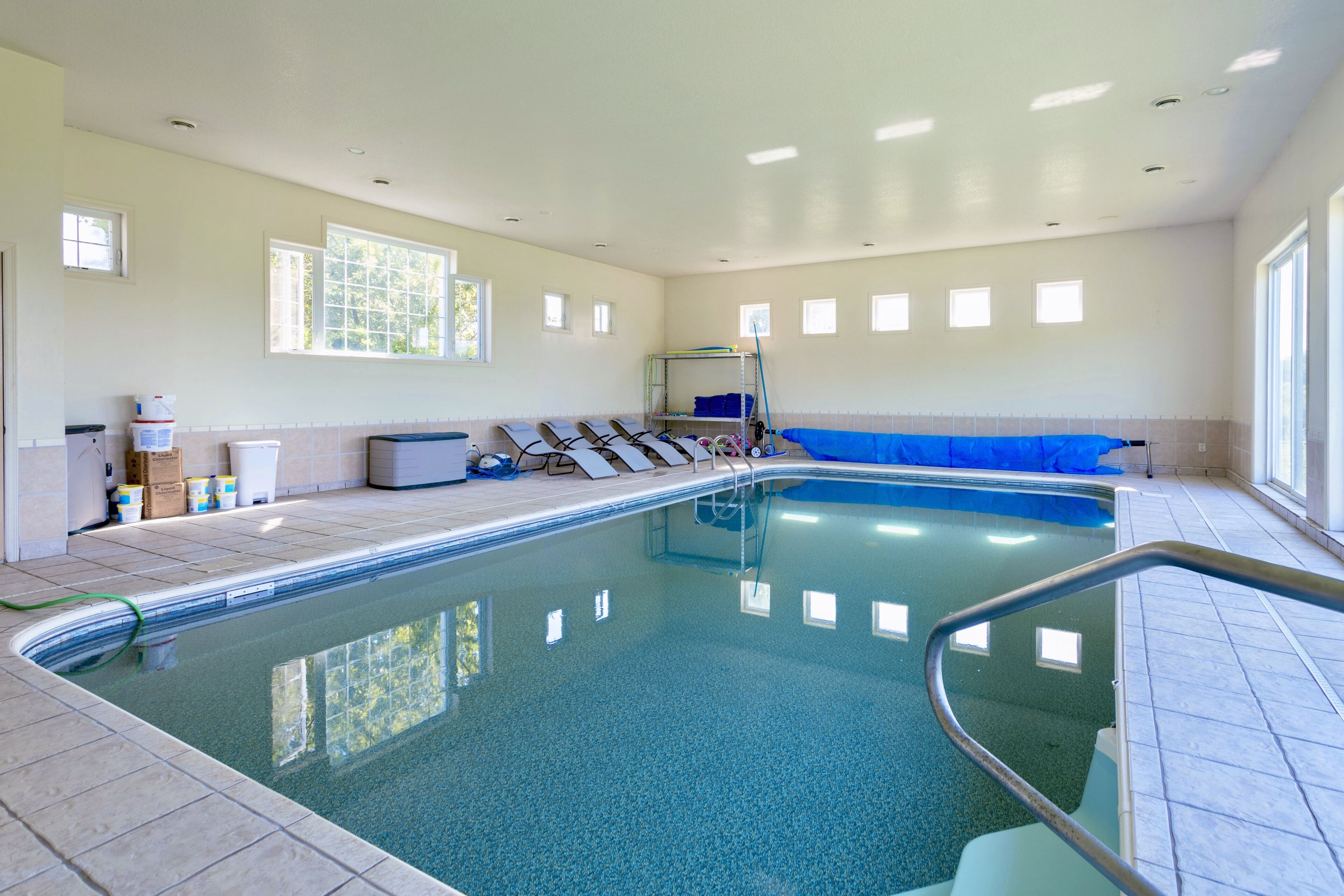 Indoor Pool Home with Golf Simulator on the Crow River! 22+ Acres!