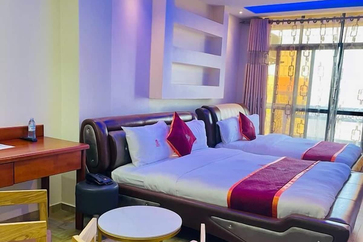 Family Room, 2 Queen Beds, Non Smoking | 1 bedroom, Egyptian cotton sheets, premium bedding, memory foam beds