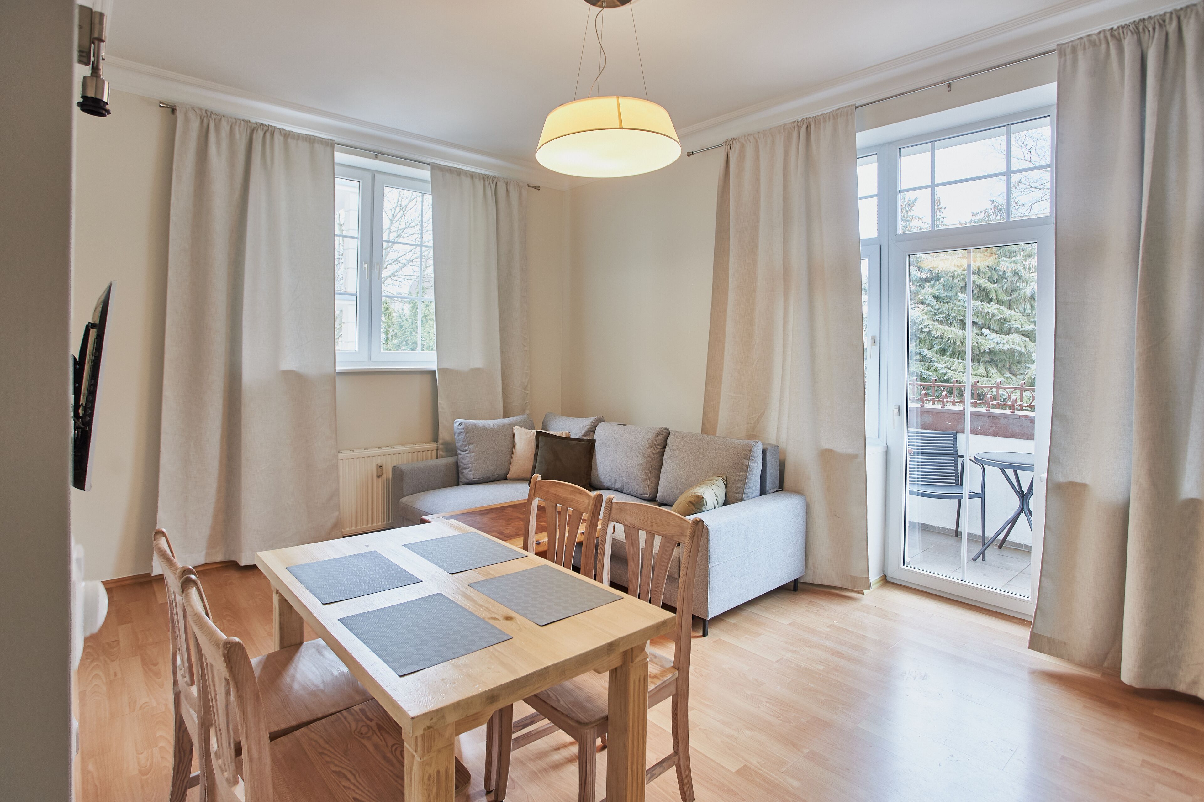 Exclusive-Apartment | 1 Schlafzimmer, Bügeleisen/Bügelbrett, kostenloses WLAN, Bettwäsche