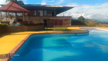 Indoor pool, outdoor pool