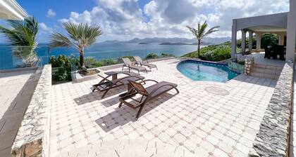 Renovated villa, a haven of peace with an exceptional view, 1 min from the beach