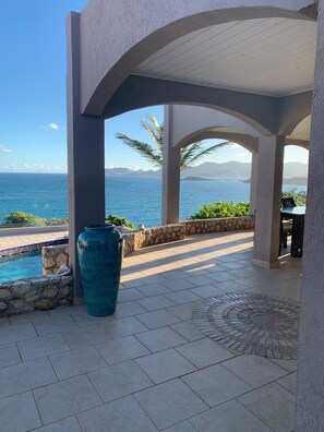 Piscine extérieure, piscine chauffée