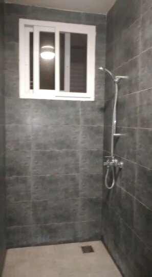 Shower, towels, soap