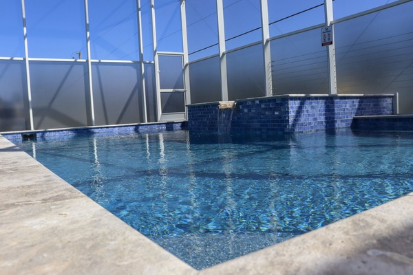 Una piscina riscaldata