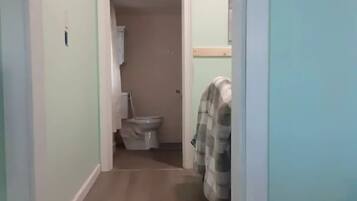 Towels, soap, shampoo, toilet paper