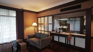 Junior Double or Twin Room | Living area | LCD TV