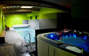 Indoor pool, a heated pool