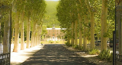 ChĂąteau des Gipieres, next to the Montbun thermal baths and wellness center. <br>