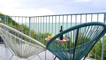 Double Room with Balcony and Sea View | Balkon