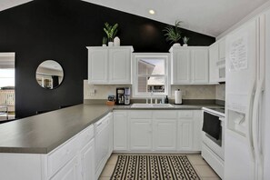 Fridge, microwave, oven, stovetop - Steps to the Beach, Modern Home, and Ocean Views! (Surf City)