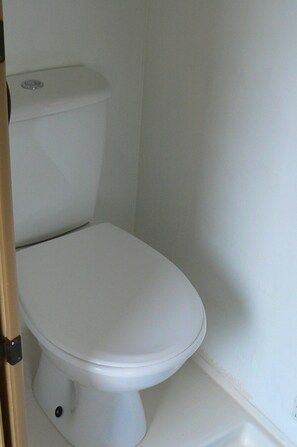 Chalet, 1 grand lit | Salle de bain | Douche, serviettes fournies