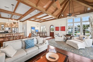 TV - Gulf Front + Community Pool- 30A Linger Longer by Royal Destinations (Santa Rosa Beach)