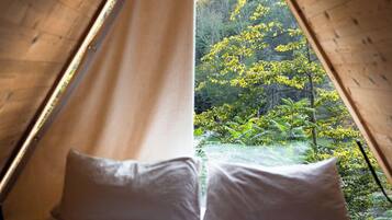 Hypo-allergenic bedding, individually decorated, individually furnished