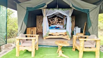 Tienda de campaña de lujo | 1 habitación, wifi gratis y ropa de cama