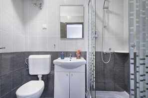 Shower, hair dryer, towels, soap - Double or twin room  (Pula)