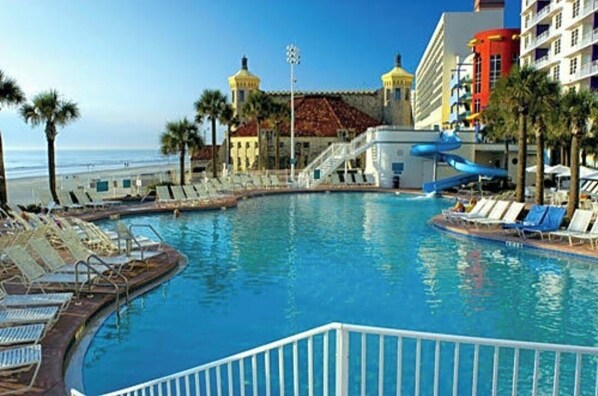 Indoor pool, outdoor pool