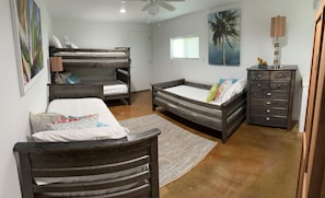 4 bedrooms, iron/ironing board, travel crib, free WiFi