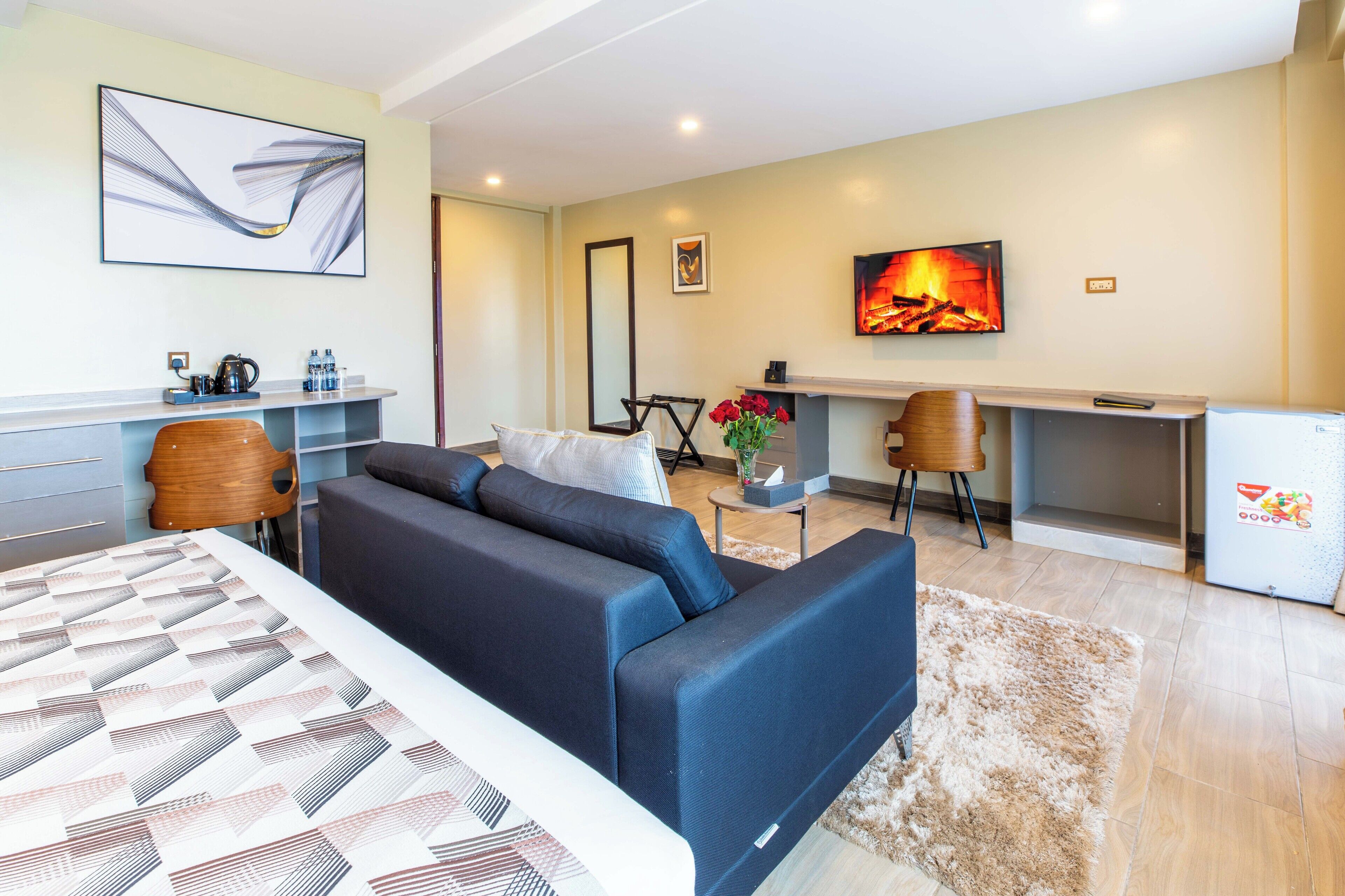 Executive Double Room | In-room safe, desk, laptop workspace, iron/ironing board