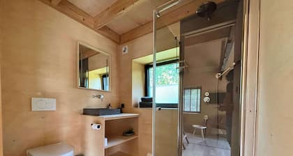 Tiny house with fireplace in polder | Tiny House Wood