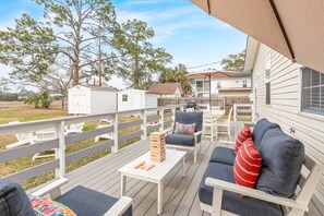 House, Multiple Beds, Kitchen | Terrace/patio - Bowline Bungalow Tybee Vacation Rentals (Tybee Island)