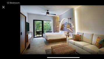 1 habitación, tabla de planchar con plancha, wifi gratis y ropa de cama