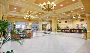 Relax in style amidst classic architecture and comfortable seating areas.