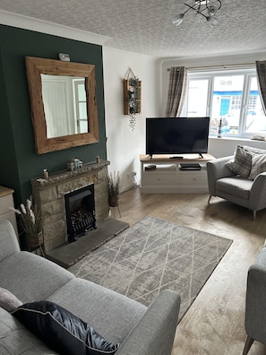 Cottage | Coin séjour | Cheminée