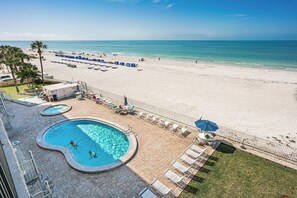 A heated pool - Gulf Front Corner Balcony - Sand Castle III 405 (Indian Shores)