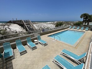 A heated pool