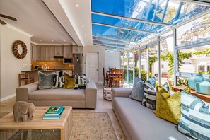 Living area - Skylit under trees in Somerset West 5 minutes away from world class wine farms (Cape Town)