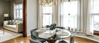 Chic and comfy bungalow across from hospitals.