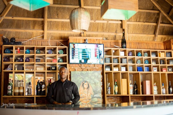 Poolside bar
